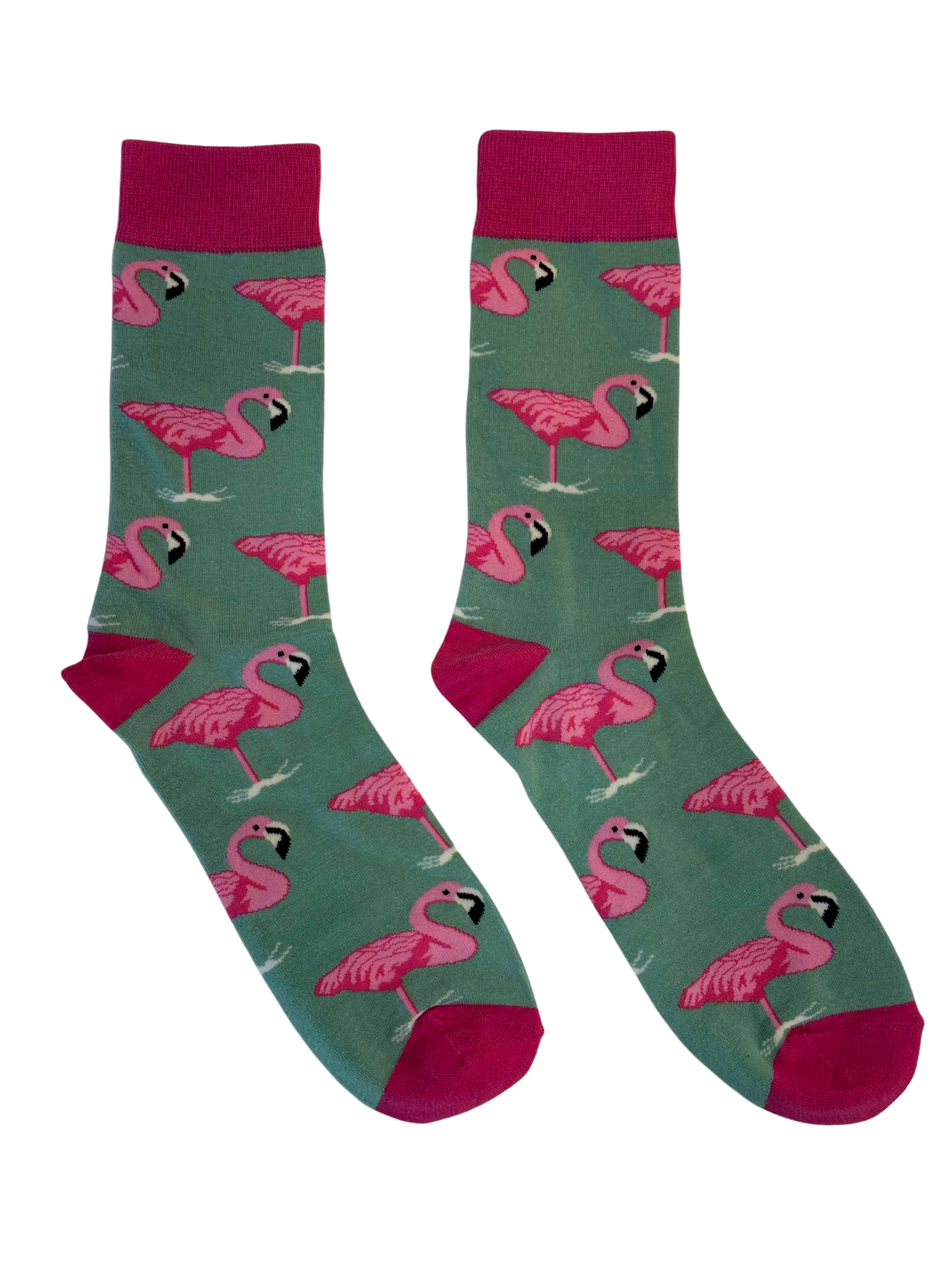 Pink Flamingo Crew Socks