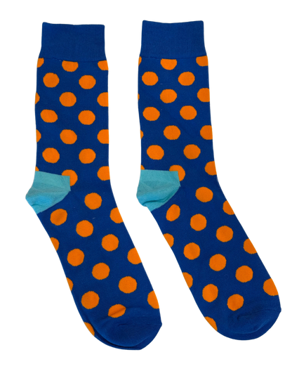 Kastral Orange Polka Dot Crew Socks