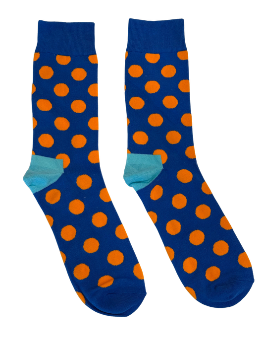 Kastral Orange Polka Dot Crew Socks