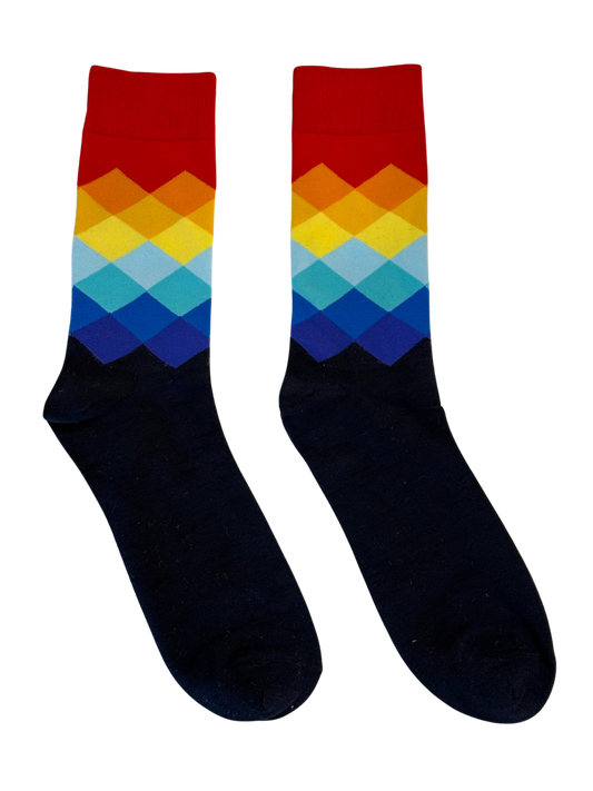 Kastral Mountain Range Getaway Crew Socks